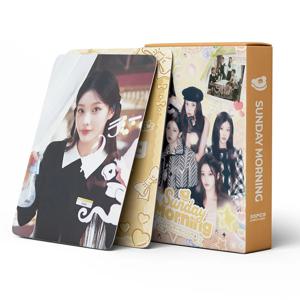 55개 ILLIT 2nd 디지털 싱글 Sunday Morning 로모 카드 HD 인쇄 포토카드 팬 선물 포토카드 팬 컬렉션 인쇄 카드
