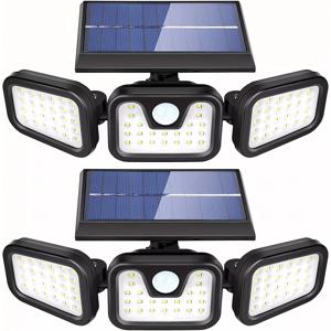 74 LED 태양광 모션 센서 조명 벽걸이형 야외 3단계 밝기 조절 현관문 차고 마당 통로