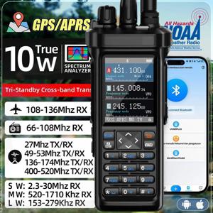 GPS APRS 무전기 장거리 10W 전문 무전기 단파 HF 라디오 VHF UHF AM/FM/CB/LSB/USB/CW 라디오 889PLUS