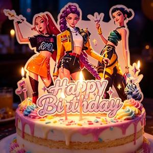 인기 급상승 루미 미라 케이크 케이크 토퍼 만화 귀여운 장식품 생일 파티 장식 축제 선물 성인 어린이용