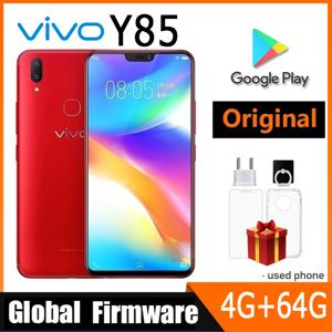 글로벌 펌웨어 VIVO Y85 스마트폰 4G 모든 색상 양호한 상태 언락 6.26인치 카메라 16MP+13MP 중고폰