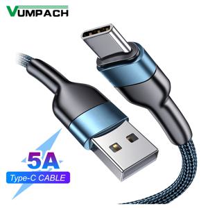 Vumpach usb c 케이블 유형 c 케이블 고속 충전 데이터 코드 충전기 케이블 c 삼성 s21 s20 A51 Xiaomi mi 10 redmi note 9s 8t
