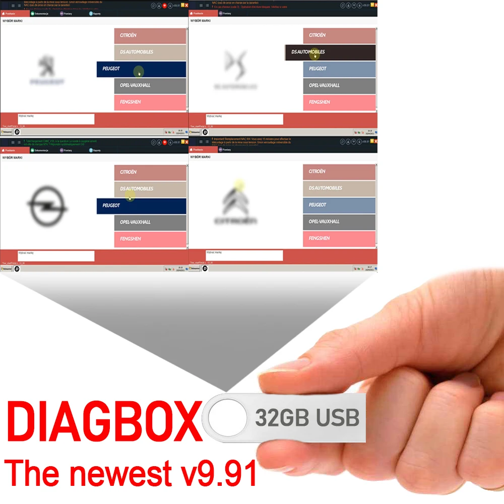 푸조 진단 diagbox V9.91 V7.83 Lexia3 PP2000 V48/V25 Lexia-3 Citroen/Peugeot 자동차 진단 도구 용 링크 소프트웨어