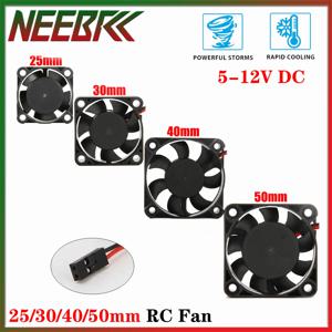25/30/40/50mm RC 냉각 팬 히트 싱크 5-12V DC 3500-16380RPM 고속 바람 RC 자동차용 36/42mm 모터 30/60/120/150A ESC Wltoys 부품