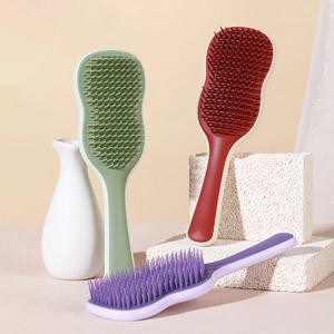 정전기 방지 마사지 빗 브러시, 두피 마사지 빗, 헤어 스타일 해독기, 빠른 블로우 건조, 실제 헤어 가발용 스페셜, 1 개