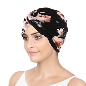 트렌디 한 인쇄 여성 인도 Hijab Chemo 모자 암 트위스트 매듭 탈모 Beanies Femme Headwear Wrap을위한 이슬람 Turbante