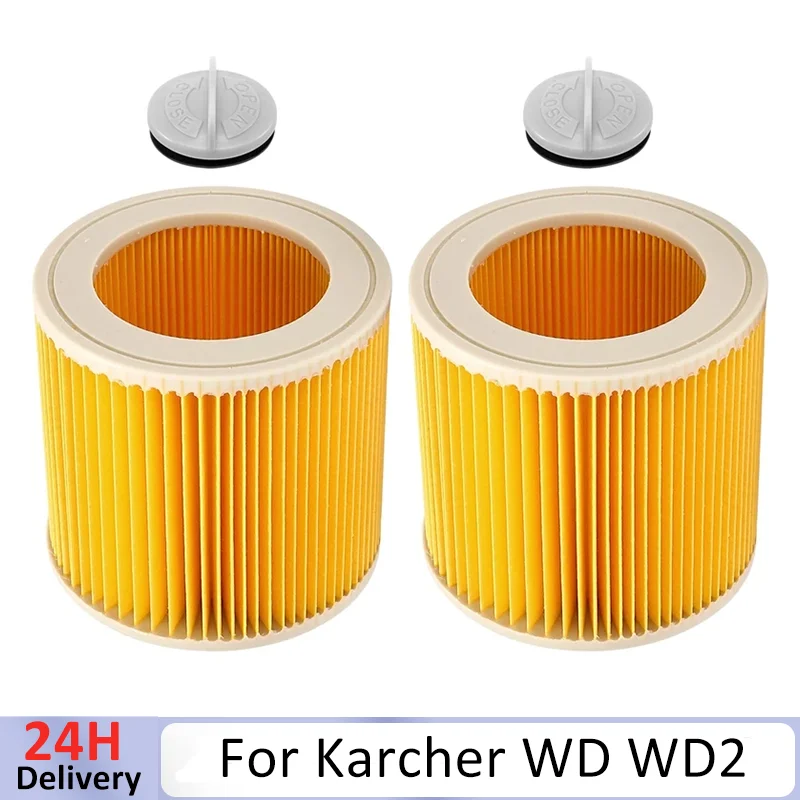 Karcher 진공 청소기용 HEPA 필터, WD WD2 WD3 WD1 MV3 MV2, WD2250 WD3.200 WD3.300 A2004 A2054 A2204 A2656 액세서리