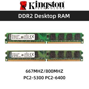 Kingston Memoria RAM DDR2 2GB 800Mhz 667MHz PC2-5300 PC2-6400 240 핀 1.8V NON ECC 데스크탑 메모리 모델