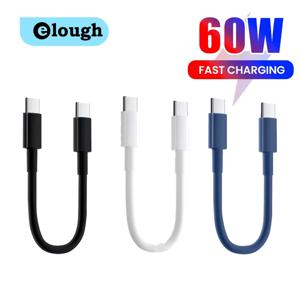 0.28M 짧은 USB 타입 C 케이블 PD60W 고속 충전 파워 뱅크 데이터 코드 아이폰 15 삼성 샤오미 화웨이 폰용 USB C 케이블