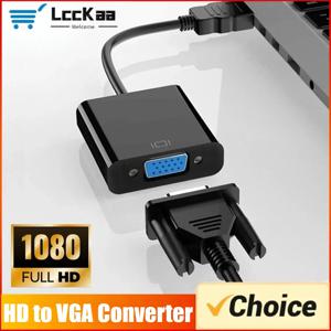 HDTV-VGA 어댑터 고속 HDMI-VGA 변환기 남성-HDMI 여성 HD 스케일러 비디오 케이블 코드 PC 노트북용