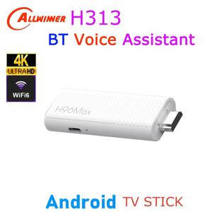 안드로이드 TV 스틱 H96 Max H313 올위너 쿼드 코어 4K 와이파이6 블루투스 음성 어시스턴트 리모컨 미디어 플레이어 스마트 TV 박스