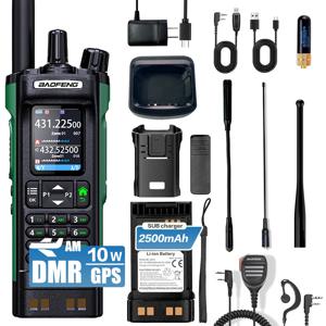 바오펑 DM-32UV DMR 디지털 라디오 GPS APRS 에어밴드 수신 AES256 녹음 타입-C 듀얼 타임 슬롯 햄 무전기 티어 1&2