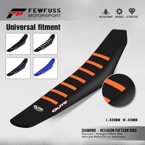 FEWFUSS 유니버설 리브드 그립퍼 시트 커버 방수 세트 보호 미끄럼 방지 적용 모델: SXF EXC KXF CRF YZF WR TC TE