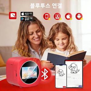 2026년형 AI 음성 명령 열전사 프린터 잉크리스 프린팅 203DPI 1300mAh 창의적인 그림 그리기용 어린이 사진 프린터