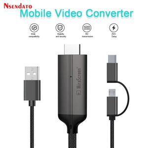 Mirascreen LD36 와이어 HD 스트리밍 디스플레이 TV 스틱 동글 USB 유형 C 케이블 플러그 플레이 Andriod HDTV 용 미러링 화면
