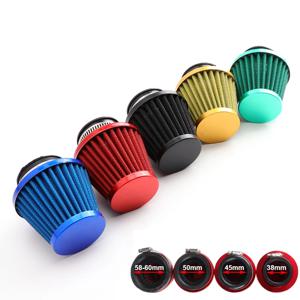 범용 38mm 오토바이 에어 필터 흡기 유도 키트 GY6 50cc 110cc 125cc 오토바이 스쿠터 먼지 핏 자전거 ATV 쿼드 버그