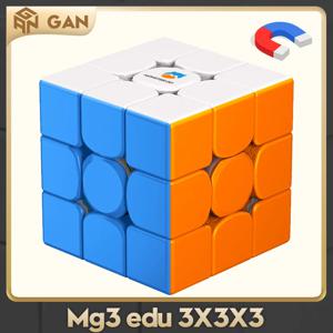 GAN Monster GO 3x3 M EDU 마그네틱 매직 스피드 큐브, 스티커리스 전문 피젯 장난감, GAN MSG EDU 3X3 Cubo Magico 퍼즐