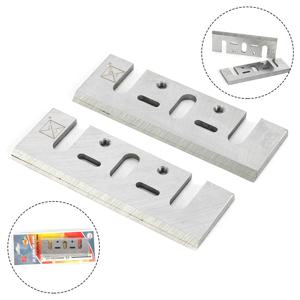 2Pcs 82mm 전기 대패 블레이드 커터 HSS 가장자리 목재 대패 Makita 1900B KP0800 D26676 DW680 목공 도구 절단