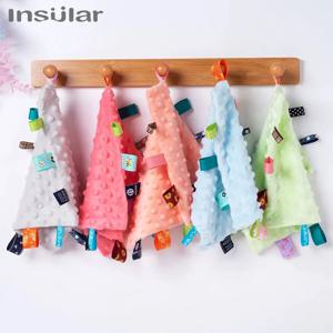 25*25cm 아기 진정 수건 고품질 부드러운 아기 진정 물티슈 아기 수건 담요 아기를위한 귀여운 만화 플러시 장난감