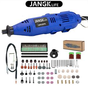 JANGKLIFE 110V 220V 전동 미니 드릴 그라인더 조각기 광택기 로터리 공구 세트 키트