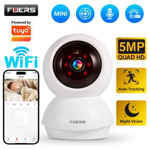 Fuers 5MP WiFi 카메라는 Tuya 스마트 홈 실내 무선 IP 감시 카메라와 호환됩니다. AI 감지 보안 베이비 모니터
