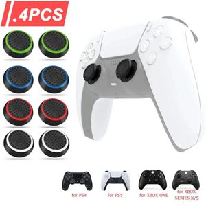소니 PS5/PS3/PS4, XBOX One 시리즈 X S/Xbox360 컨트롤러, PS4 Pro 슬림 컨트롤러용 실리콘 젤 썸 그립 커버 4개