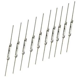 10pcs N/O 리드 스위치 자기 스위치 2*14mm 일반적으로 개방형 자기 유도 스위치