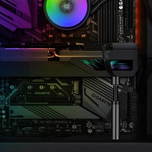 GPUHOLD 그래픽 카드 브래킷 GPU 홀더 비디오 카드 지원 스탠드 알루미늄 수직 텔레스코픽 회전 GPU 스탠드