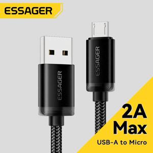 Essager 마이크로 USB 케이블 Xiaomi Realme Huawei OPPO 용 고속 충전 데이터 케이블 삼성 휴대 전화 충전기 코드 USB 마이크로 와이어
