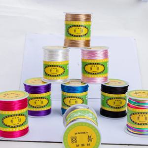 80미터 1mm 크기 코드 DIY 스트링 코드 나일론 로프 액세서리 및 부자재, 아기 실리콘 치발기 비드 목걸이 주얼리 코드용