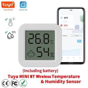 최신 Tuya BT 무선 온도 습도 센서 LCD 온도계 미니 스마트 전기 습도계 APP 원격 제어 홈
