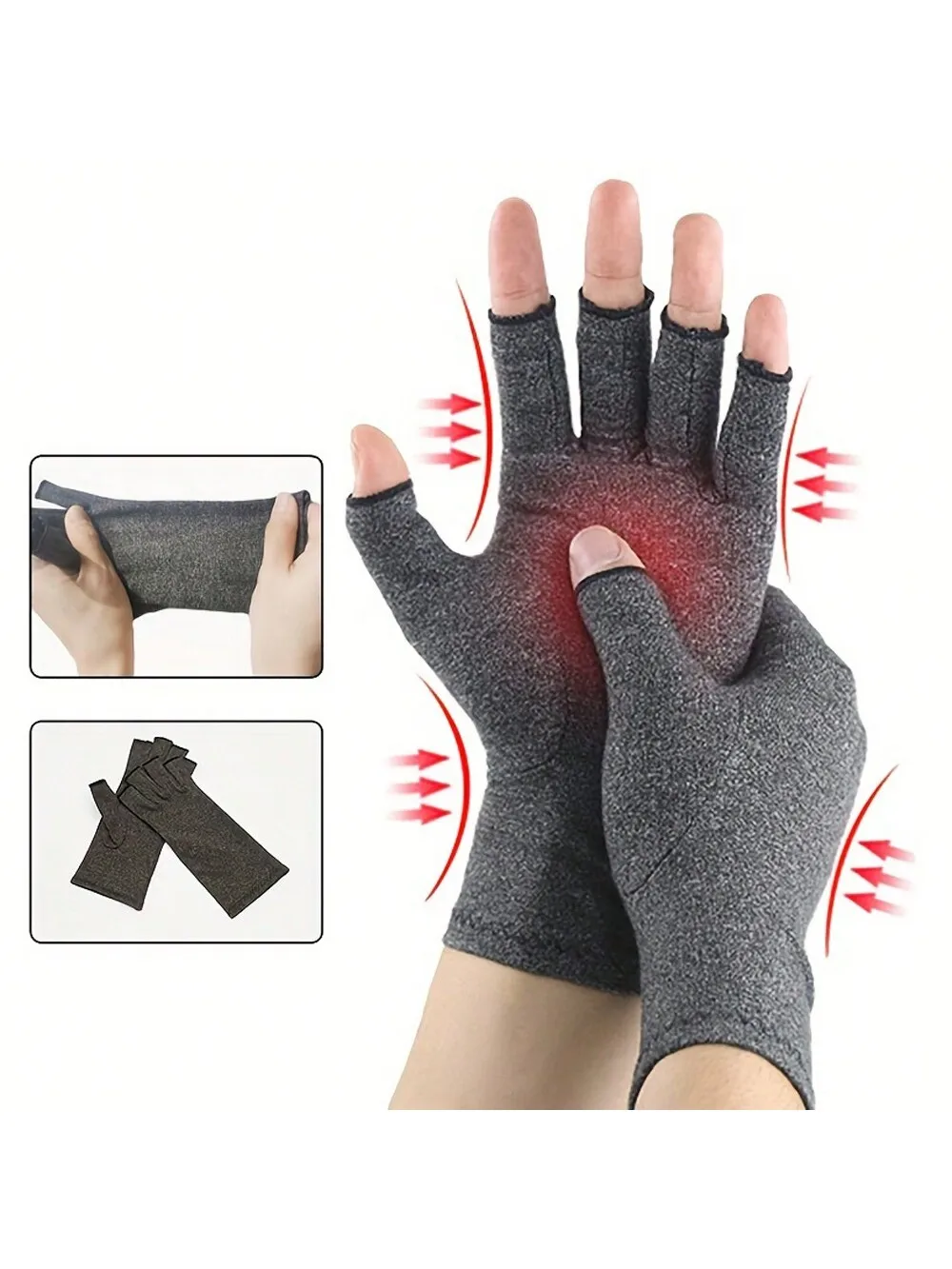 압축 관절염 장갑 면화 관절 통증 완화 손목 지원 손 받침대 여성 남성 치료 손목 밴드 압축 장갑