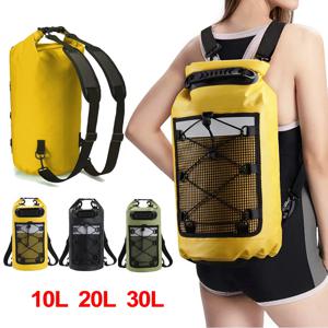 수영 PVC 팩 드라이 가방 배낭 여성용 남성용 10L 20L 방수 어깨 카약 트레킹 표류 래프팅 서핑 보트 가방