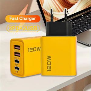 2 USB 2 유형 멀티 포트 벽 충전기 USB PD 어댑터 Xiaomi iPhone 13 12 삼성 휴대 전화 플러그 충전