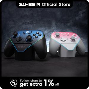 GameSir Super Nova 무선 스위치 컨트롤러(충전 스테이션 포함), PC Nintendo Switch 2 Android Phone용 홀 이펙트 조이스틱