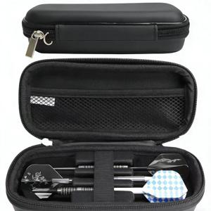 1PC EVA 부메랑 팁 가방 정리함 3칸 휴대용 케이스 스틸 플라스틱 팁 샤프트 보관 파우치 (스포츠 및 아웃도어용)