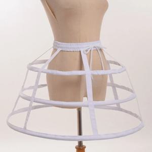 여성용 페티코트 3 농구 Crinoline Cage Bustle 페티코트 소녀 드레스 액세서리 용 조절 가능한 파니에