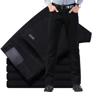 남성 클래식 고급 패션 브랜드 청바지 Jean Homme Man 소프트 스트레치 블랙 바이커 Masculino 데님 바지 남성 바지 오버올
