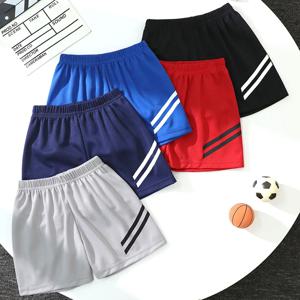 1/3/5개 어린이용 여름 멀티컬러 빠른 건조 스포츠 바지 남아용 루즈핏 이스트릭 허리 반바지 여아용 핑크 스위트 비치 바지
