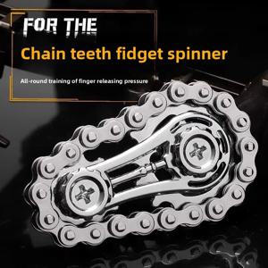 스프로킷 플라이휠 손가락 끝 자이로 Fidget Spinner Antistress 불안 금속 자전거 체인 EDC Spinner Fidget Toys For Adult Kids