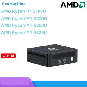젠머신 미니 PC 라이젠 5700U 5800H 5800U 5825U AMD CPU 지원 윈도우 11 DDR4 3200MHz RAM AMD WiFi6 NUC 컴퓨터