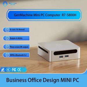 젠머신 미니 PC 라이젠 R7-5800H 듀얼 HDMI LAN WIFI 저전력 게이밍 오피스 디자인 미니 컴퓨터 (비즈니스용)