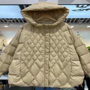새로운 가을 겨울 여성 후드 루즈핏 90% 화이트 덕다운 파카 캐주얼 여성용 두꺼운 따뜻한 다운 코트 스노우 재킷 아우터