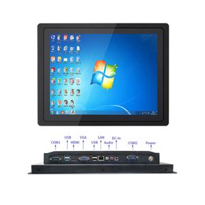 10, 12, 15인치 산업용 미니 컴퓨터 올인원 PC 패널 PC, 정전식 터치스크린 내장, WiFi, COM, Win10 Pro, 1024x768 해상도