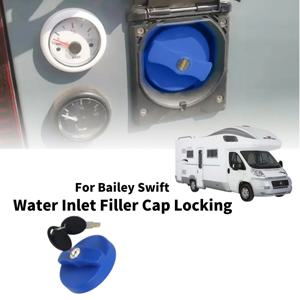 카라반 물 입구 필러 캡 잠금 장치 Zadi 잠금 장치 교체(2개의 키 포함) Bailey Swift Motorhome용 탱크 중력 충전 캡