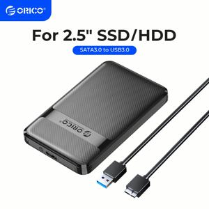 ORICO 2.5인치 하드 드라이브 인클로저 툴리스 5Gbps USB to SATA 외장 하드 드라이브 케이스 (2.5인치 7mm 9.5mm SSD HDD 최대 6TB 지원)