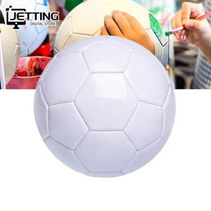 화이트 표준 사이즈 5 축구공 팀 경기 그룹 훈련 축구공 남녀 야외 축구 DIY 선물