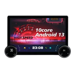 안드로이드13 차량용 모니터 GPS DVD 멀티미디어 플레이어 유니버설 다이아몬드 2K 11.5인치 실버 블루투스 라디오 블루투스 자동차 스테레오