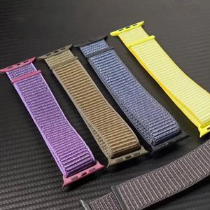 애플 워치 밴드용 신형 나일론 루프 스트랩 11 42mm 46mm 44mm 40mm 41mm 45mm 49mm 팔찌 코레아 아이워치 10 9 8 7 6 SE3 울트라 3