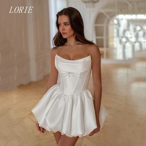 LORIE 럭셔리 비즈 장식 A라인 스커트 웨딩 드레스 민소매 신부 드레스 아플리케 웨딩 가운 맞춤 제작 2026